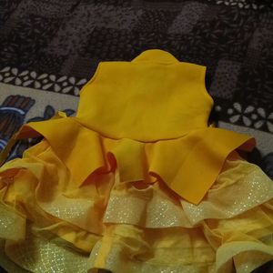 Beutiful Yellow Baby Frock