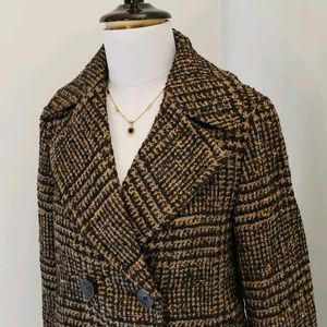 🆕 Tweed Checkered Overcoat