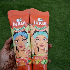 Ikkai Face Wash And Scrub Combo