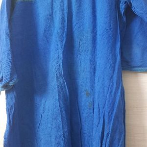 2 Cotton Kurtas -blue ,yellow