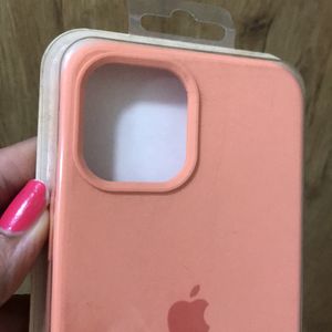 IPhone12ProMax Peach Silicone Cover Case