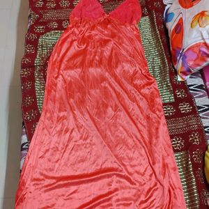 Red Night Dress 2 Piece