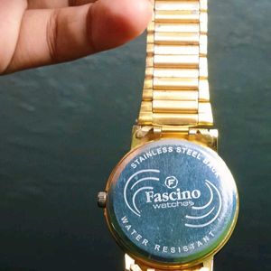 Amazing Stylish Fascino Men Golden Watch ⌚️ ✨️