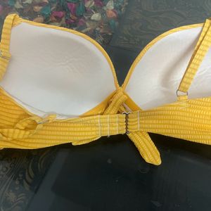 Yellow Stylish Bra For Beach