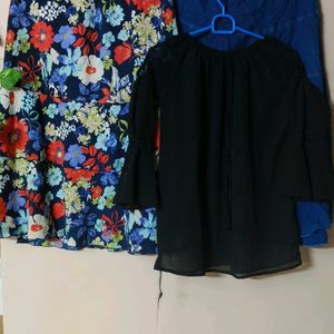 2 Skirts With Clod Sholder Top