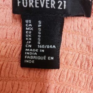 FOREVER 21 Peach Crop Top