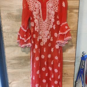 Lakhnavi Kurta With Cotton Inner