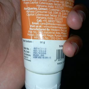 Derma Co Long Lasting Sunscreen