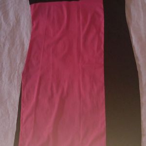 pink black mixture kurti