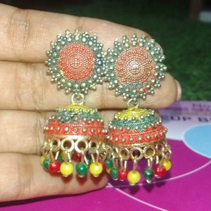 Oxidised Jhumkas