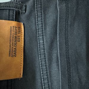 Zara jet black jeans