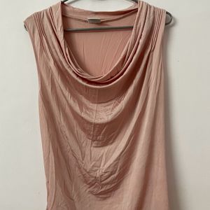 SATIN COWL NECK TOP