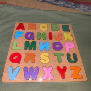 8x8 Wooden ABC Multiple Colour