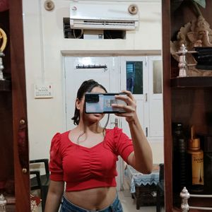 Red Crop Top