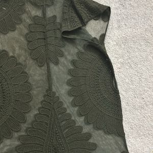 Olive Embroidery Kaftan