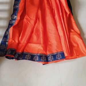 Georgett Plain Saree With  Border