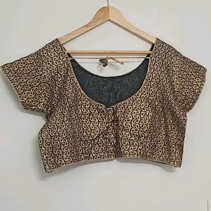 Golden Beautiful Blouse Padded