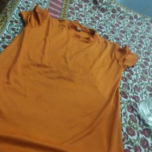 Silk tshirt for Kids Orange Colour  tshir