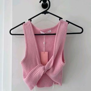 Combo Of Pink Crop Top And Cargo