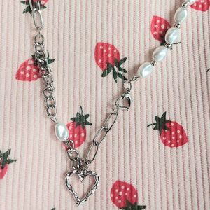 heart pearl necklace