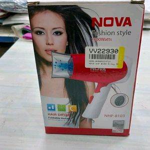 NEW WITH TAG NOVA HAIR DRYER