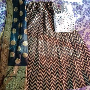 Lehenga, Choli And Dupatta Set