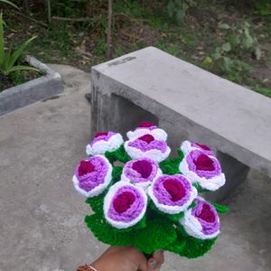 Crochet Tricolour Rose 🌹