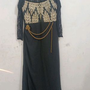 Beautiful Black Colour Gown