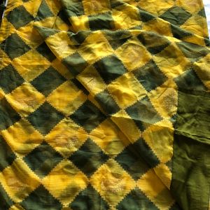 Yellow&Green Printed Saree(Women’s)