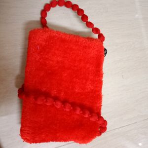 Red Fur Slingbag