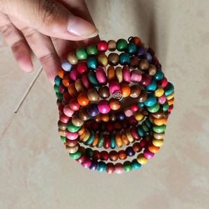 Colourful Layered Bead Bracelet