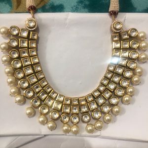 Kundan Necklace With Pearl