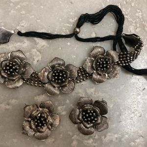 Oxidised Jewelery Set For Grabs