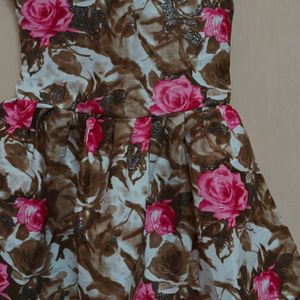 Cotton rose Printed Frock