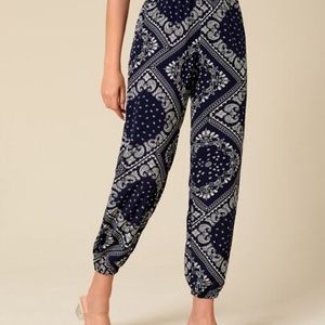 Bandana Print Trouser For Womens Price Drop