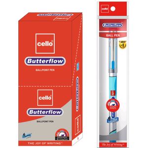 Butterflow Simply Blue Colour Ball Pen