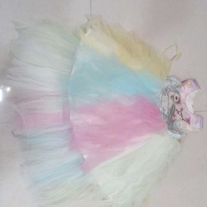 Cute Unicorn Party Dress 👗3-4yrs