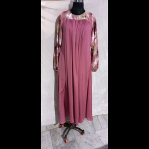 NEW DESIGNER LONG DRESS WITH DESIGNERSLEEVES