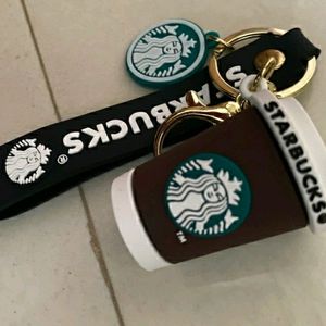 Starbucks Cup 3d Silicon Keychain