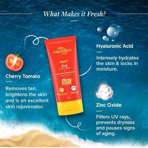 Aqualogica Detan+ Dewy Sunscreen with CherryTomato