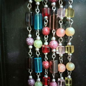 Combo of 6 Different Colored Beaded Bracelets