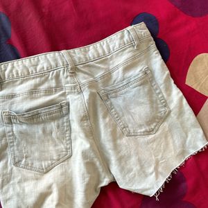 Women Thirfted Denim Shorts