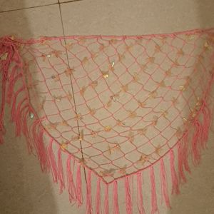 Decorated net on hips for the beach