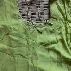 Parrot Green Heavy Kurta