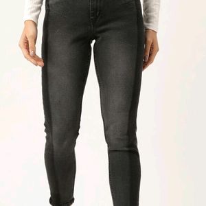 Charcoal Grey Skinny Fit Jeans