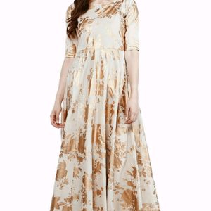 Very Beautiful White Anarkali Kurta