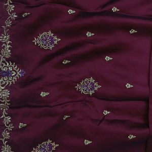 Maroon Kurta With Lehanga On The Bottom