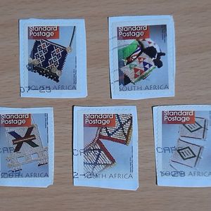 Set Of 5 South African Stamps
