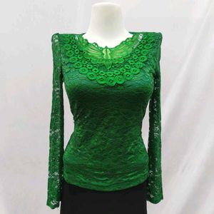 Korean Green Butterfly Patterned Top