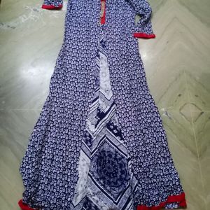 new long flared party wear gown